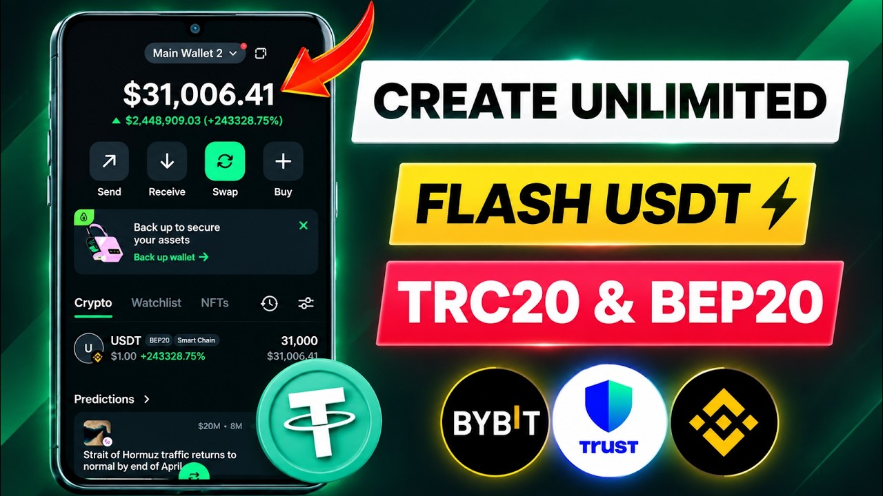 Flash USDT Create in Binance & Trustwallet | Flash USDT Buy best Website