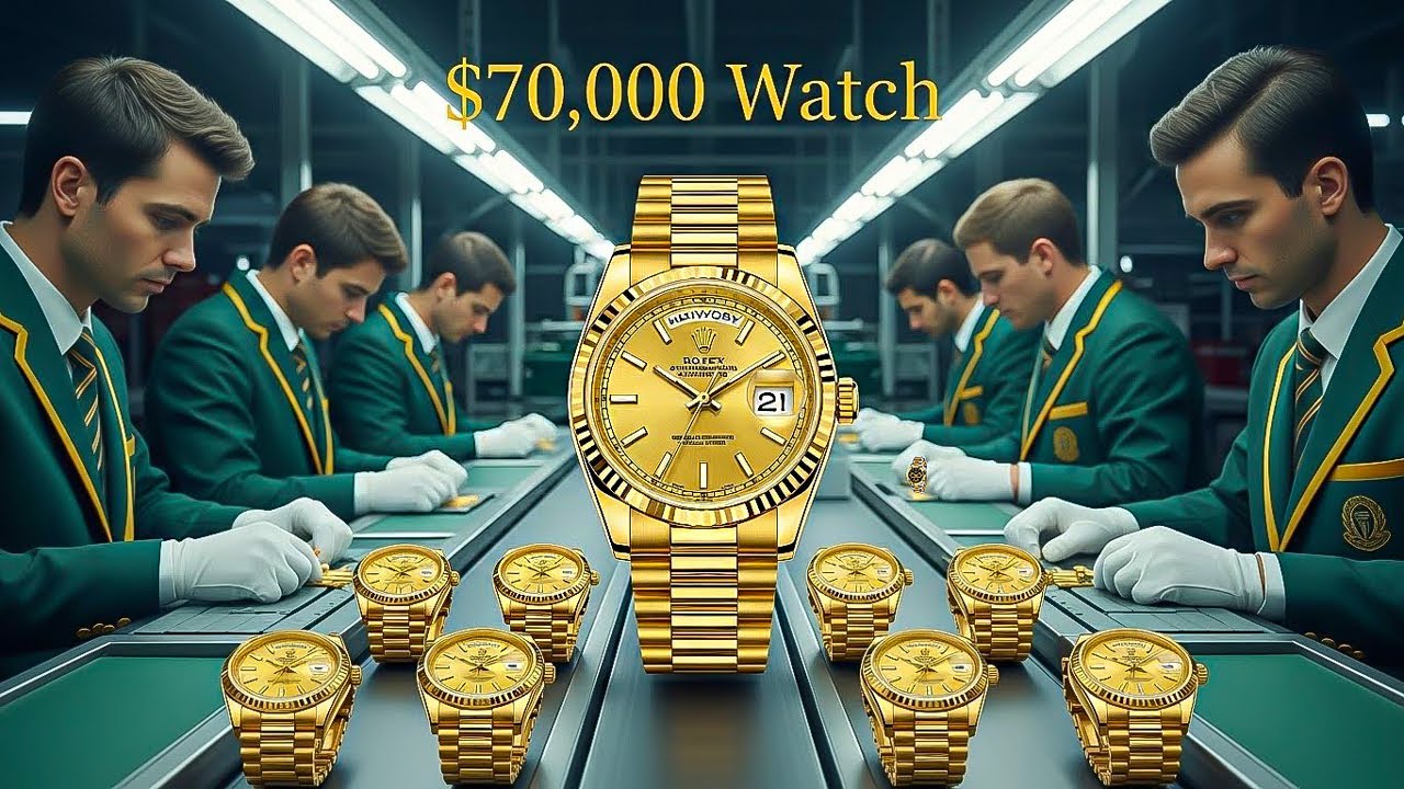 Inside the Rolex Gold Factory: From Solid Gold Bar to $70,000 Watch (Full Process)