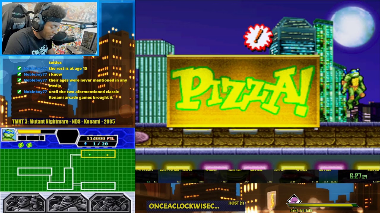 TMNT 3: Mutant Nightmare (Leo, Normal) Speedrun 1:12:40