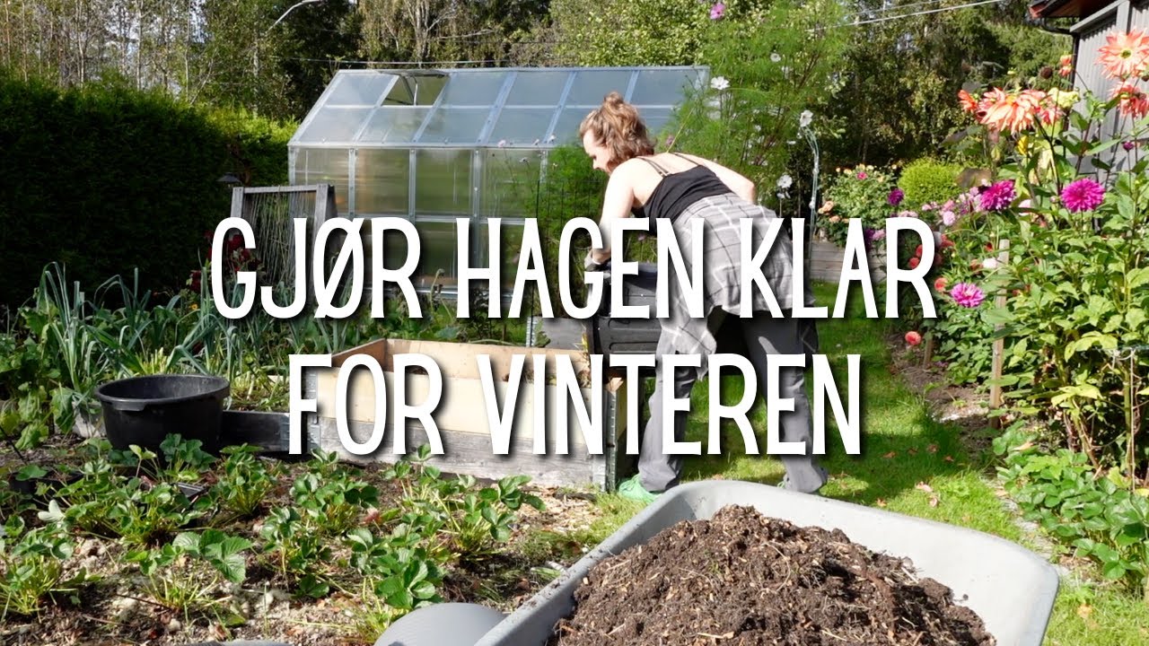 Gjør hagen klar for vinteren | Blir kvitt hageavfall og rydder bed og pallekarmer