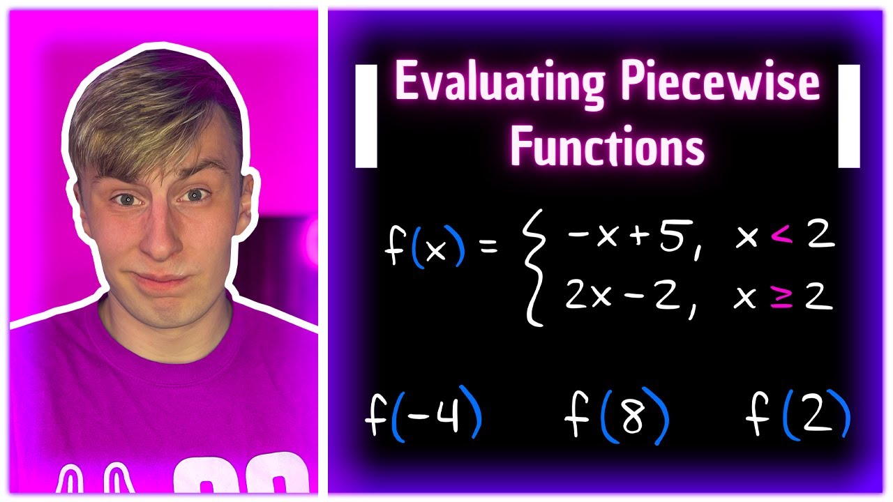 Evaluating Piecewise Functions || Algebra 2