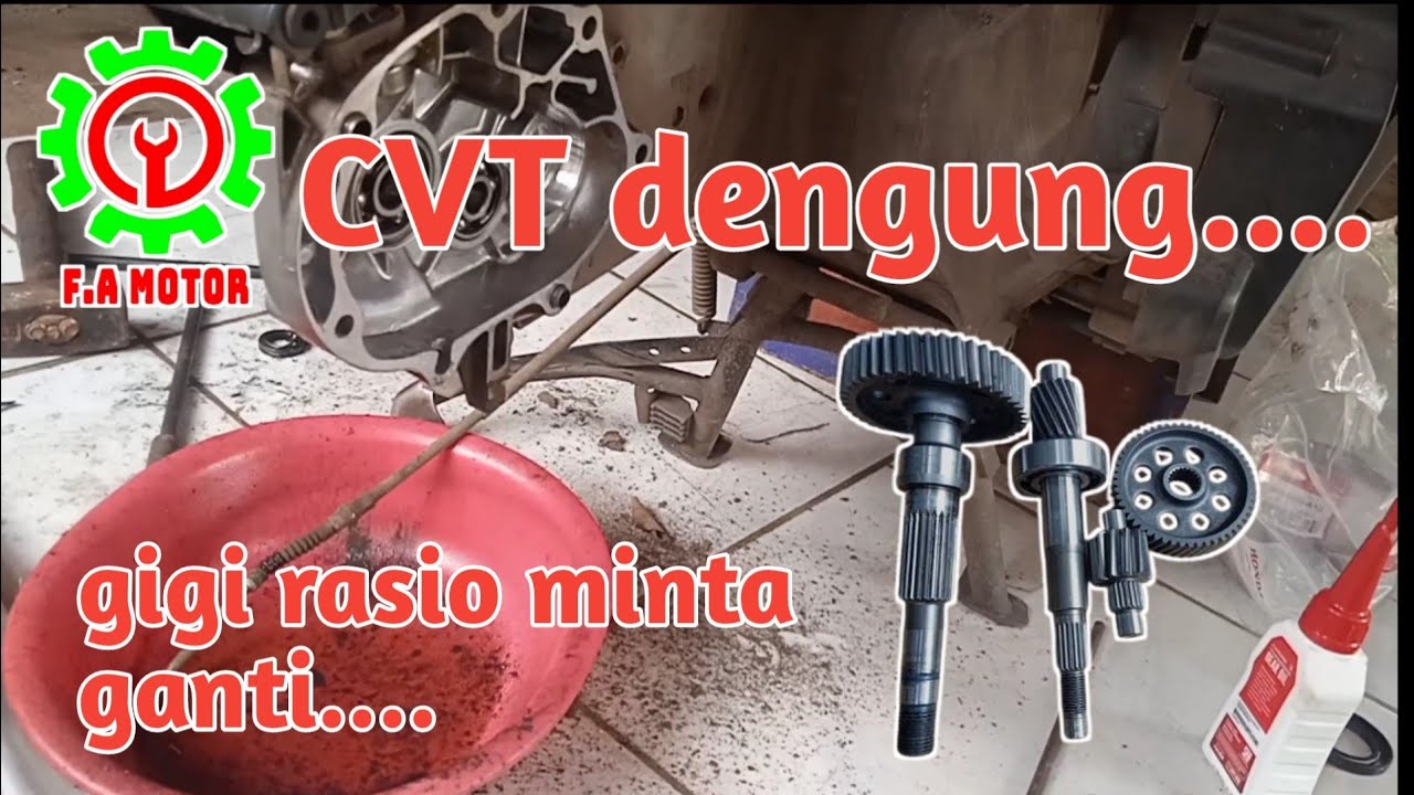 cara mengatasi dengung di bagian CVT Vario 125