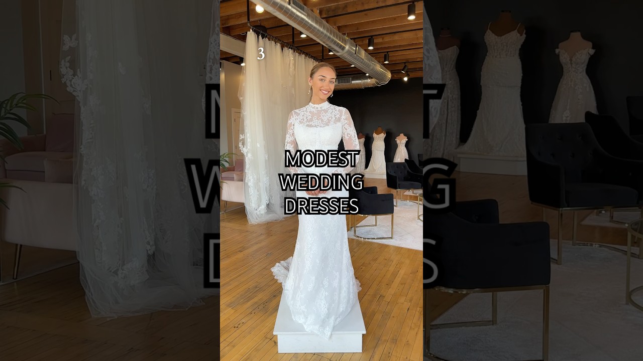 Modest wedding dress inspo 🤍 #modestweddingdress #sayyestothedress #2026bride #weddingdress #bride