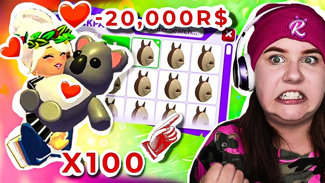 I SPENT ALL MY ROBUX BUYING AUSSIE PETS in ADOPT ME 😭