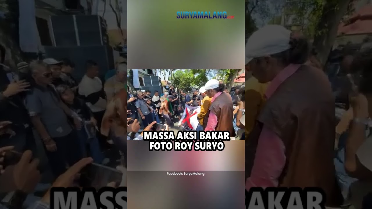 PANAS! Massa Pendukung Jokowi di Malang Desak Roy Suryo Ditangkap, Dianggap Sebar Fitnah