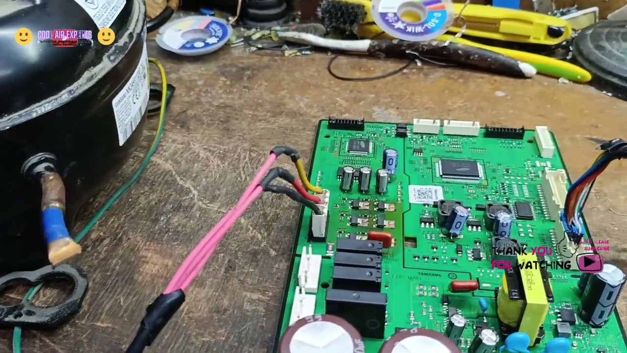 Samsung fridge PCB inverter model compressor good or bad testing in tamil /how to test inverter comp