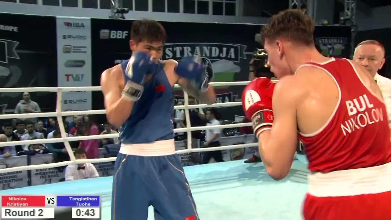 Nikolov Kristian(BUL)- Tanglatihan Tuohe (CHN) #бокс #fight #boxing #sports