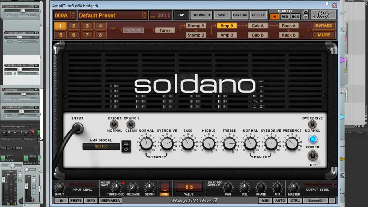 AmpliTube 3 djent tone