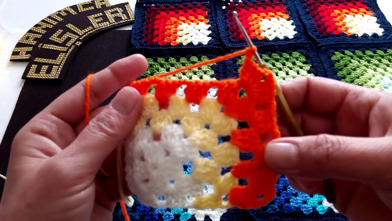 Üç boyutlu battaniye motif yapılışı (Blanket pattern)