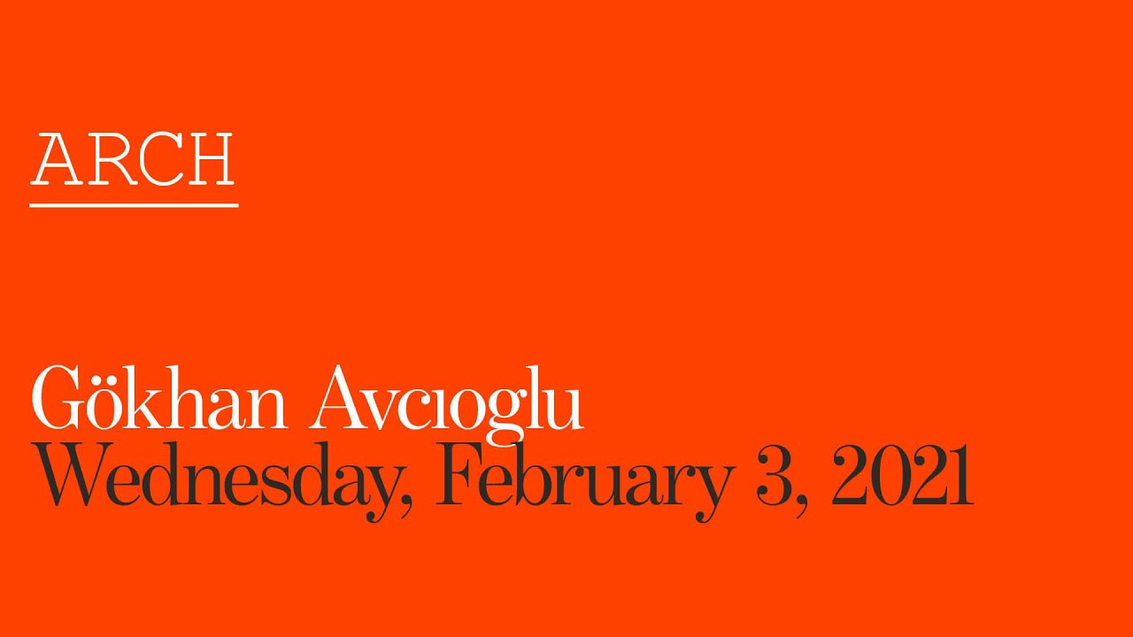 The Weitzman School of Design Presents: G&ouml;khan Avcıoğlu