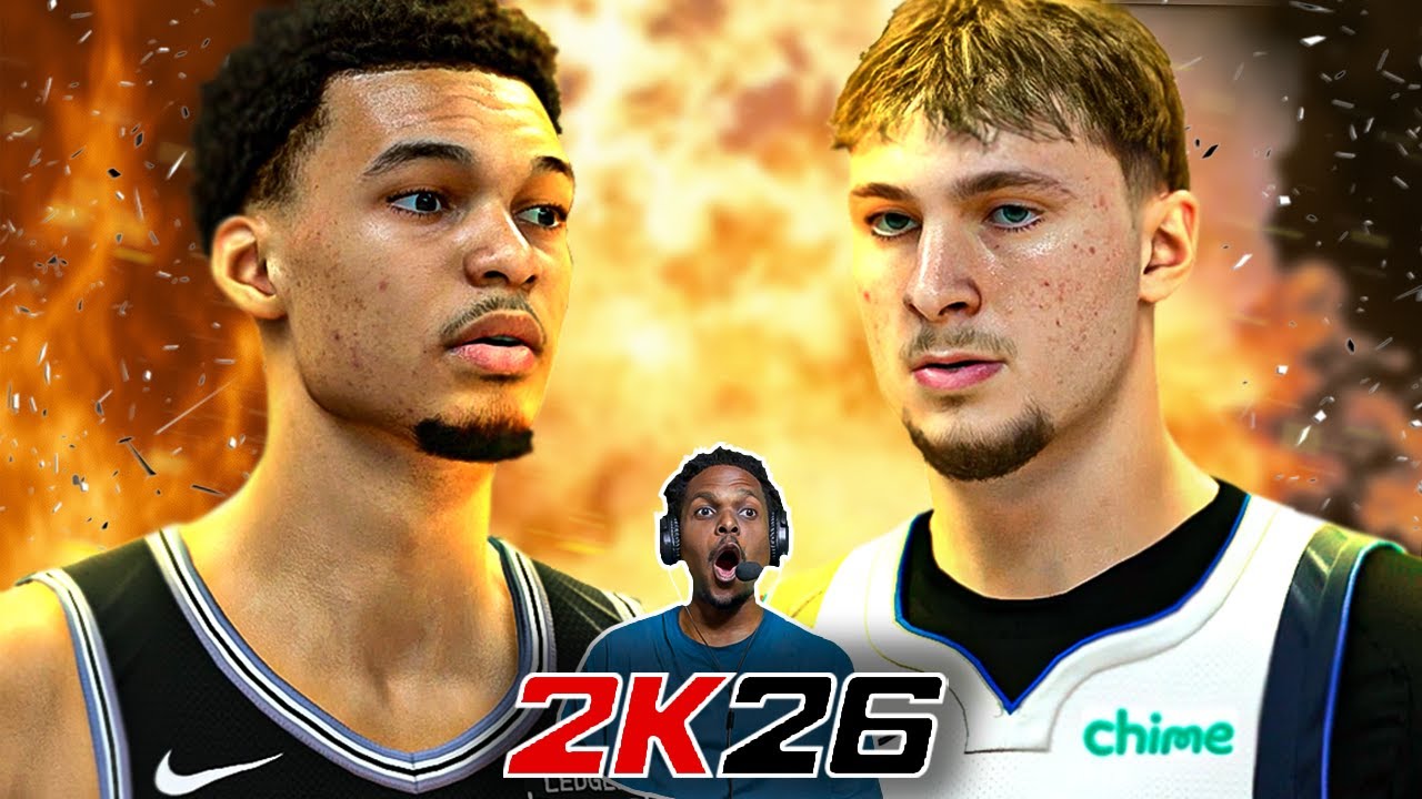 NBA 2K26 Cooper Flagg VS Victor Wembanyama!! The POWER Of A 7ft Build!