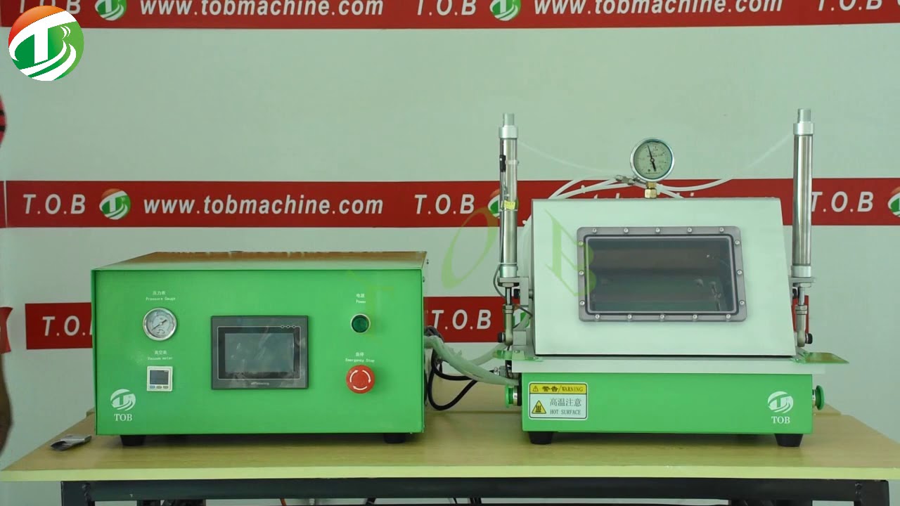 Vacuum sealing machine for battery pouch cell lab TOB YF200