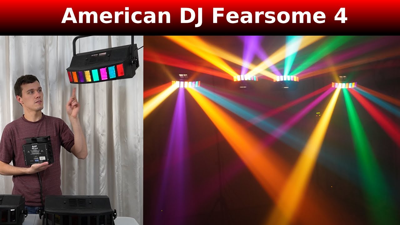 ADJ Fearsome 4 - Cleaning, history, review, and light show!
