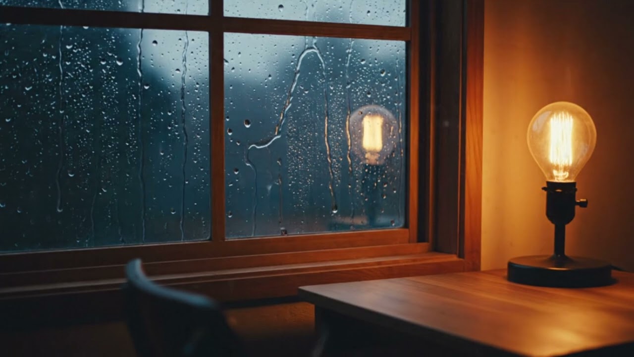 24/7 Lo-Fi Chill Beats 🌙 Minimal Rain Night for Study & Focus