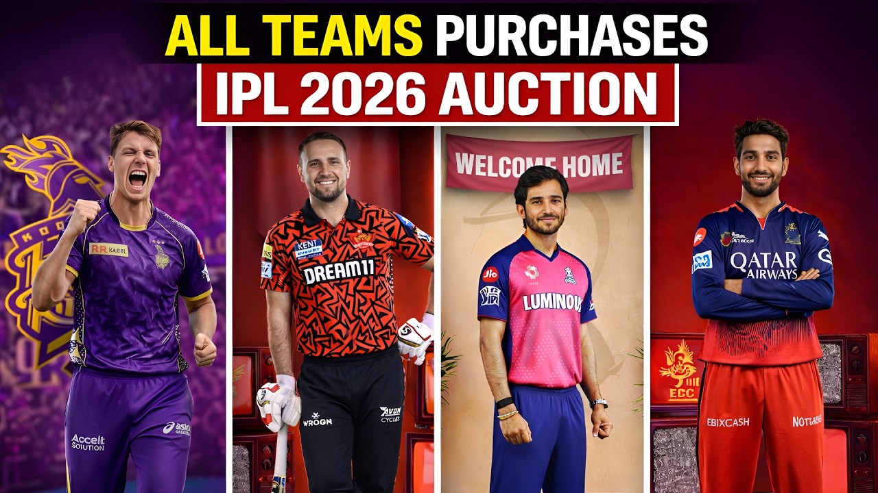 GREEN 25CR 😱 IPL AUCTION 2026 ALL TEAMs SQUAD 🔥