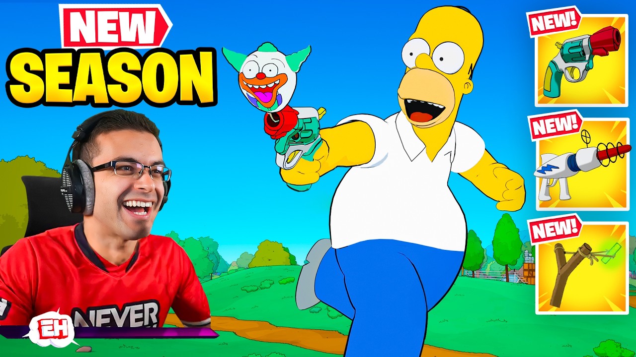 NickEh30&rsquo;s FIRST WIN in the Simpsons Fortnite Update!