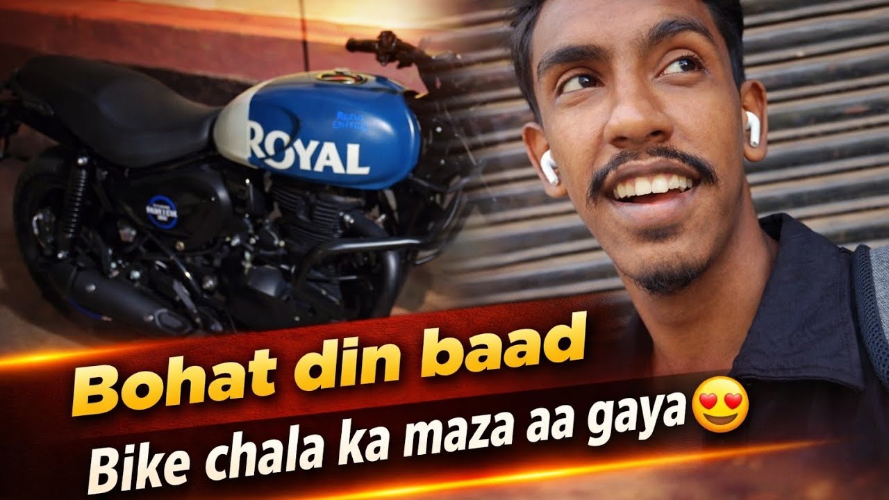 Bahat din ka badh bike challa ka maja aha gaya 🙂|| kam karta karta hallat kharab 🫩