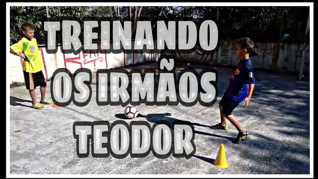 TREINANDO OS IRM&Atilde;OS TEODOR 😉⚽