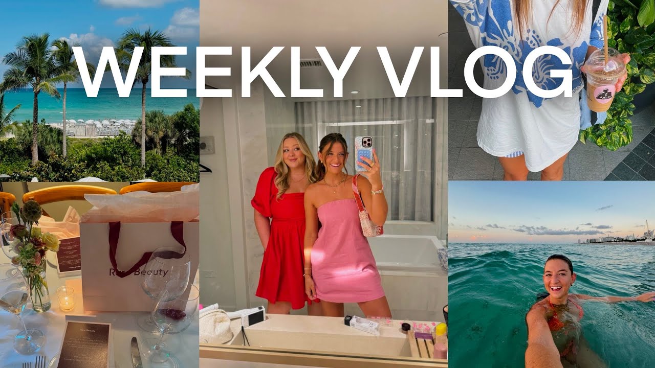 travel with me to miami: girls trip to rare beauty event!