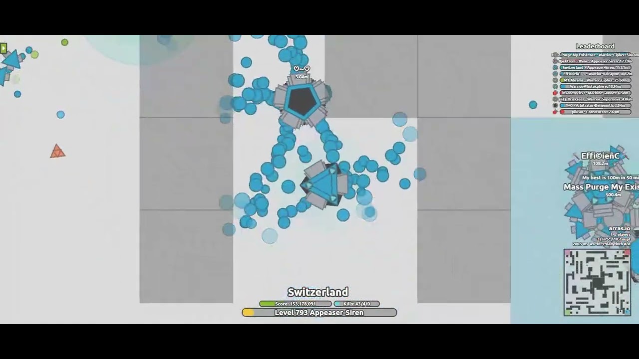 My new v2 DREAD RECORD ! 150m score arras.io