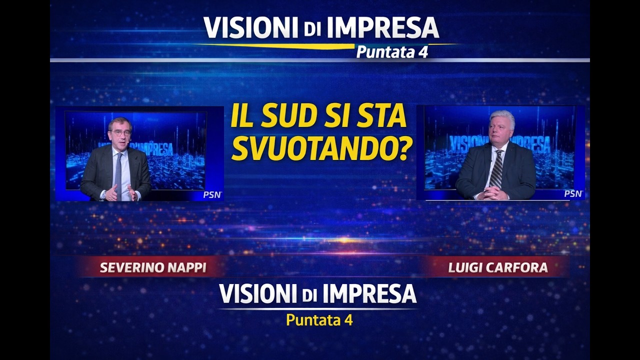 Il Sud perde giovani o perde economia? | Visioni di Impresa con Luigi Carfora e Severino Nappi