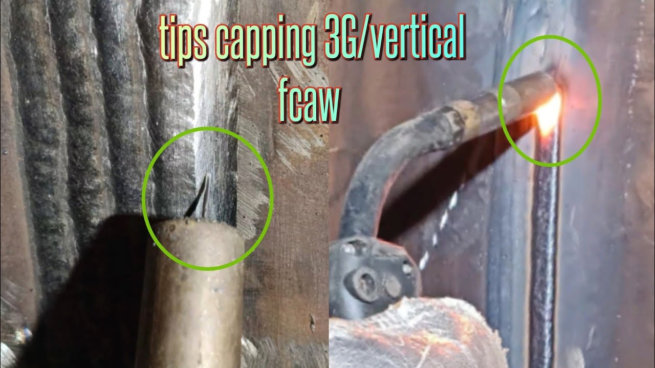 fcaw 3G/vertical capping technique          #fcaw#vertical#3G#tutorial