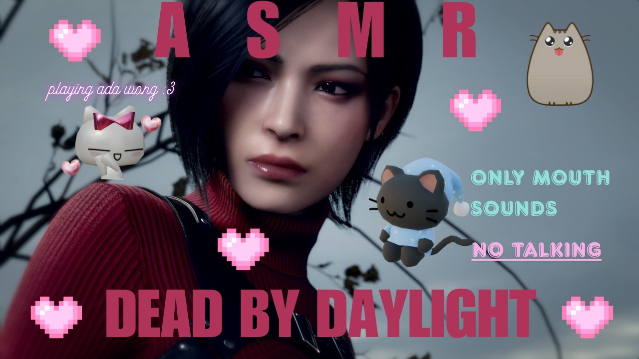 ASMR GAMING ≽^&bull;⩊&bull;^≼ ₊˚⊹♡ Dead by daylight + Mouth sounds only no talking