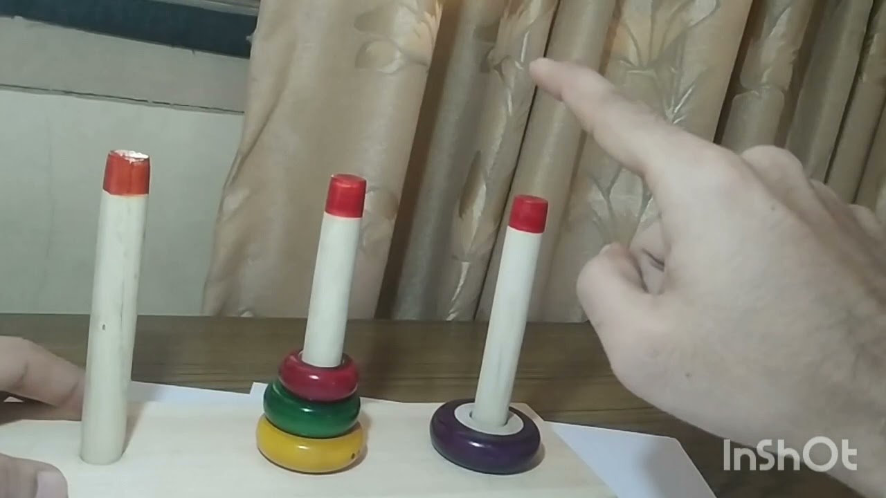 The strategy for solving Tower of Brahma (Tower of Hanoi)