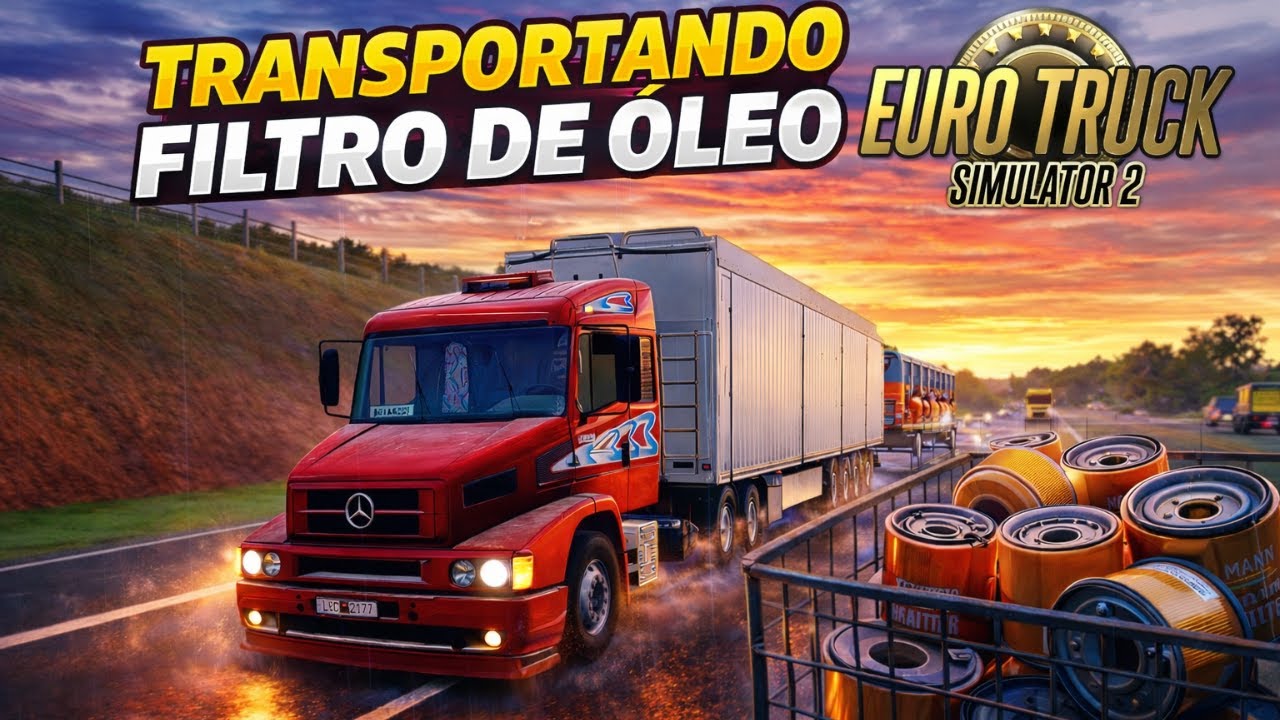 TRASPORTANDO 12TONELADAS DE FILTRO DE ÓLEO COM MEU CAMINHÃO NOVO! :ETS2