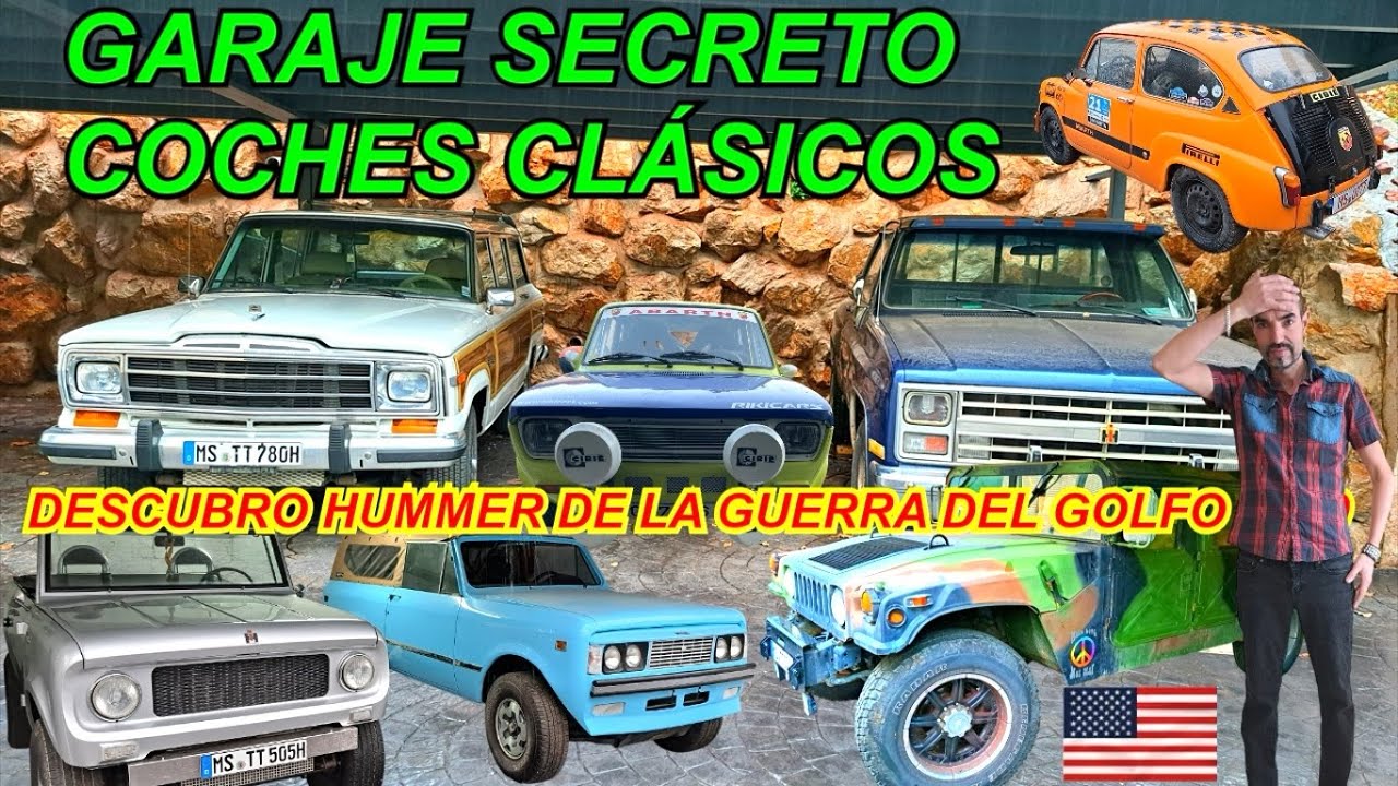 ✅Garaje secreto de coches y Hummer de la guerra del Golfo 1990. #collectioncars