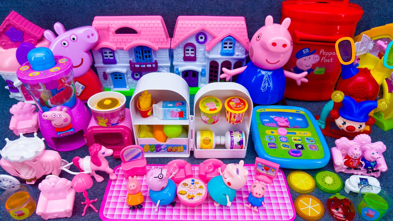 20 Minutes Satisfying Unboxing Peppa Pig Family House Playset, Peppa & George Pig Toys Review
