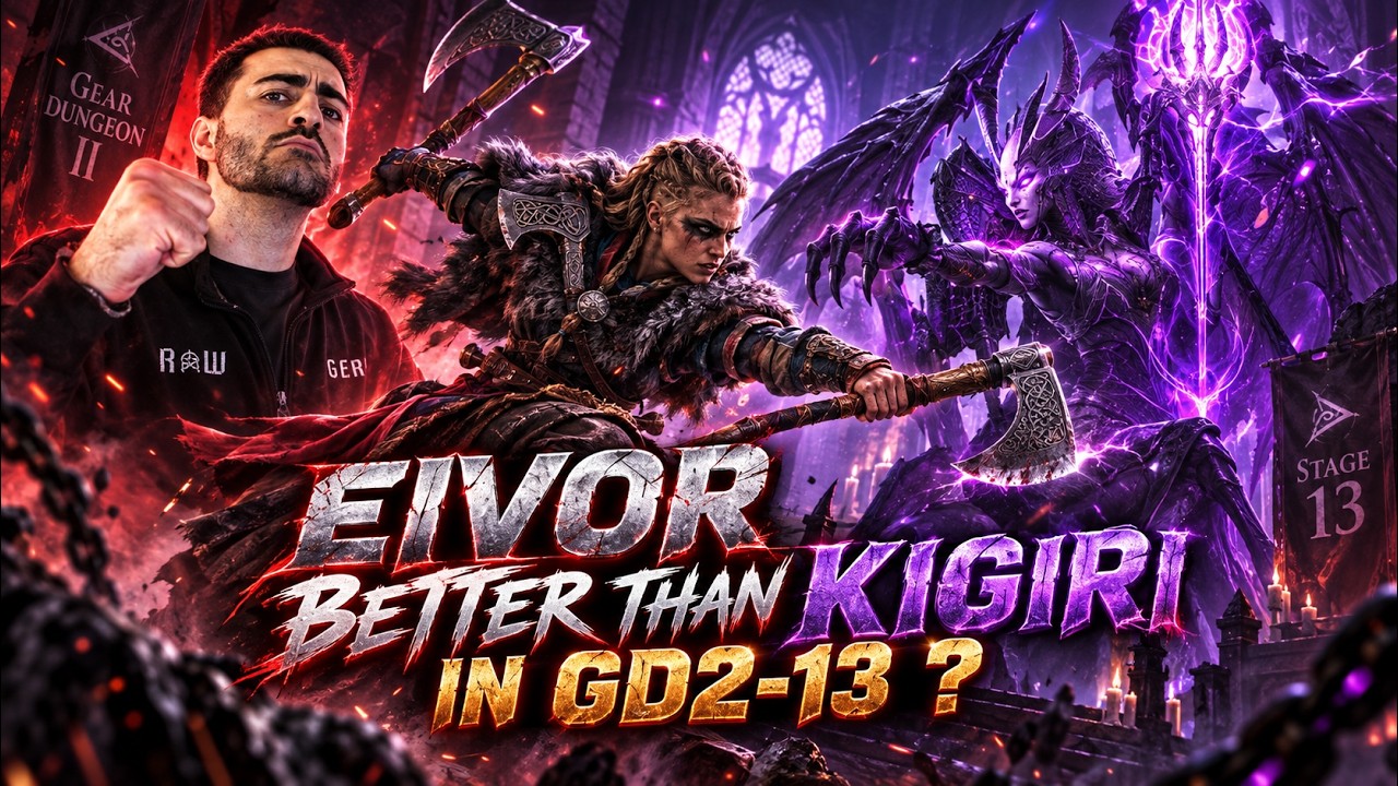 Eivor DESTROYS GD2-13 EASILY ! | No Kigiri | Gear Dungeon 2 Stage 13 Guide | Watcher Of Realms