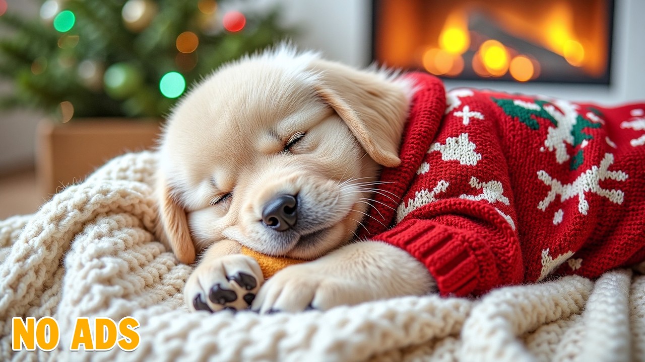 24 Hours of Relaxing Music 🐶🎅 Deep Sleep Puppy Calm Music 💖Dog Separation Anxiety Music 💤 No Ads