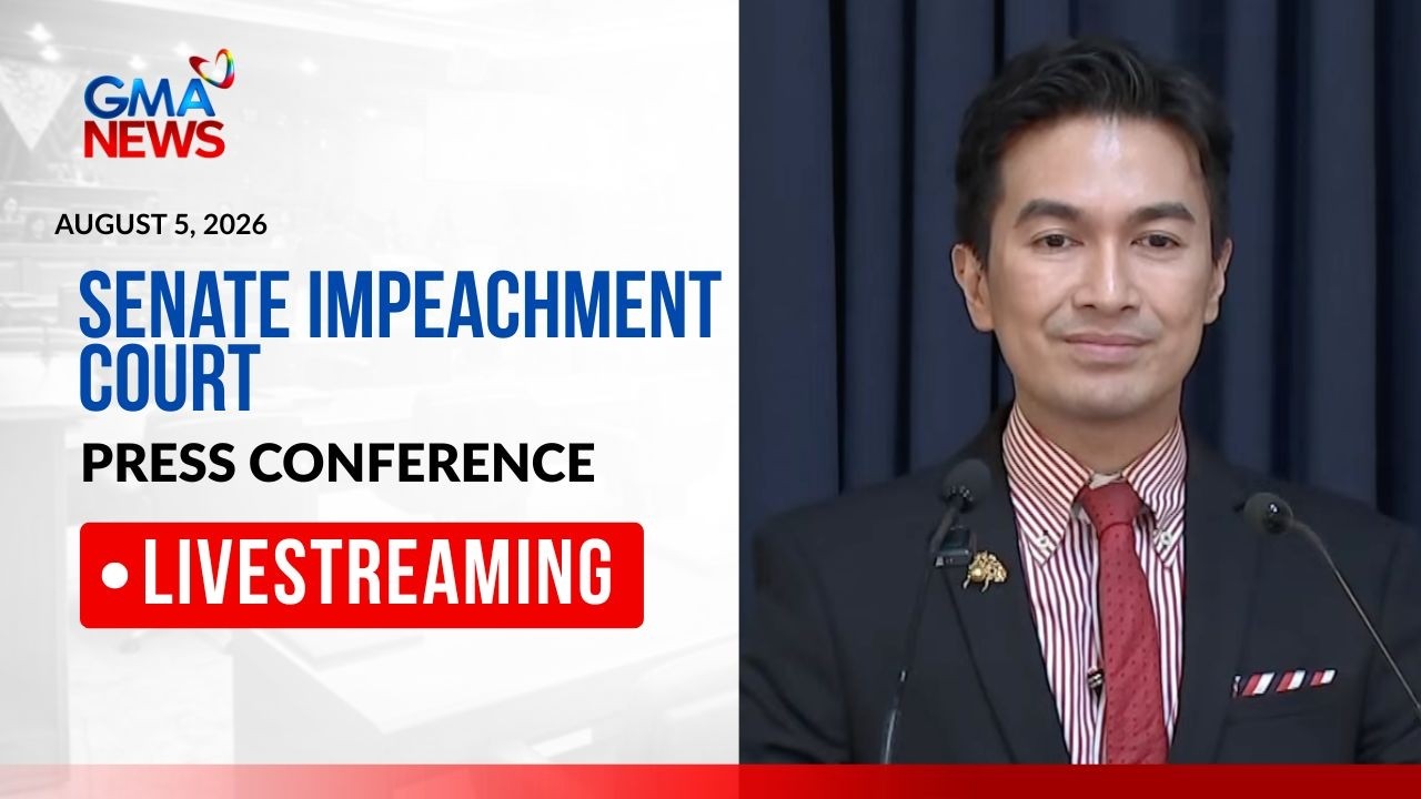 Senate impeachment court spox Reginald Tongol presscon (Aug. 5, 2026) - Replay | GMA News