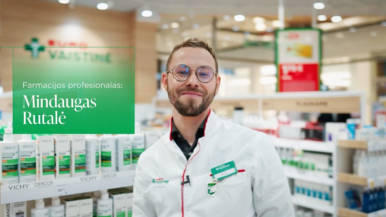 Ką rei&scaron;kia vilkėti farmacijos specialisto chalatą &bdquo;Eurovaistinėje&ldquo;? I Vaistininkas Mindaugas Rutalė