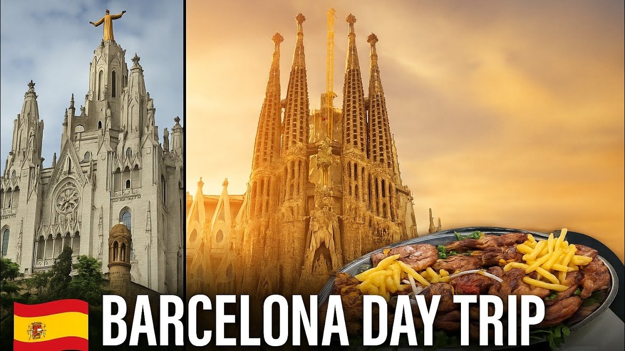 🇪🇸 Barcelona Day Trip Tibidabo • Sagrada Familia and Family Dinner
