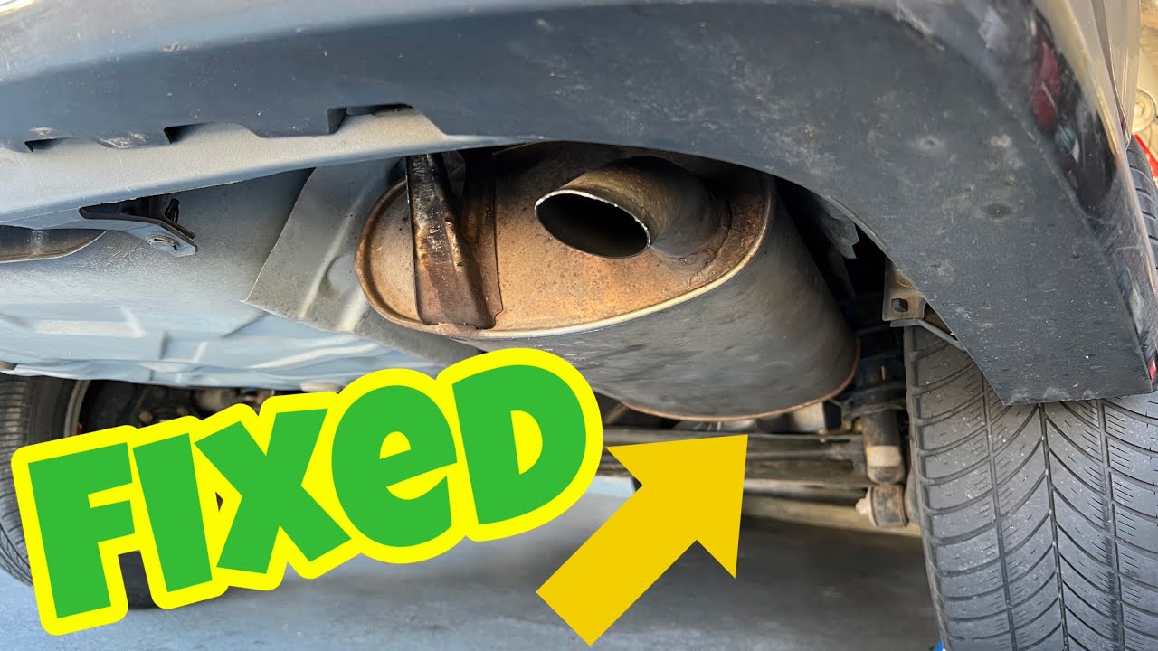 No welding! Broken exhaust fixed at home for $20.