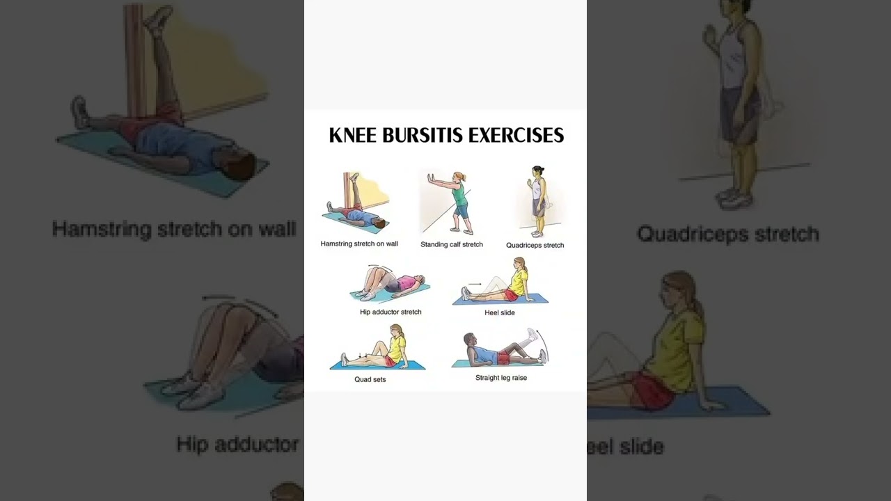 Knee pain exercises | Knee bursitis exercise #kneepainexercise #kneepain #shorts  #physiolearning