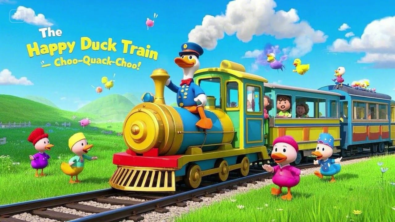🚂🦆 The Happy Duck Train &ndash; Choo Quack Choo! | A Fun & Silly Kids&rsquo; Song