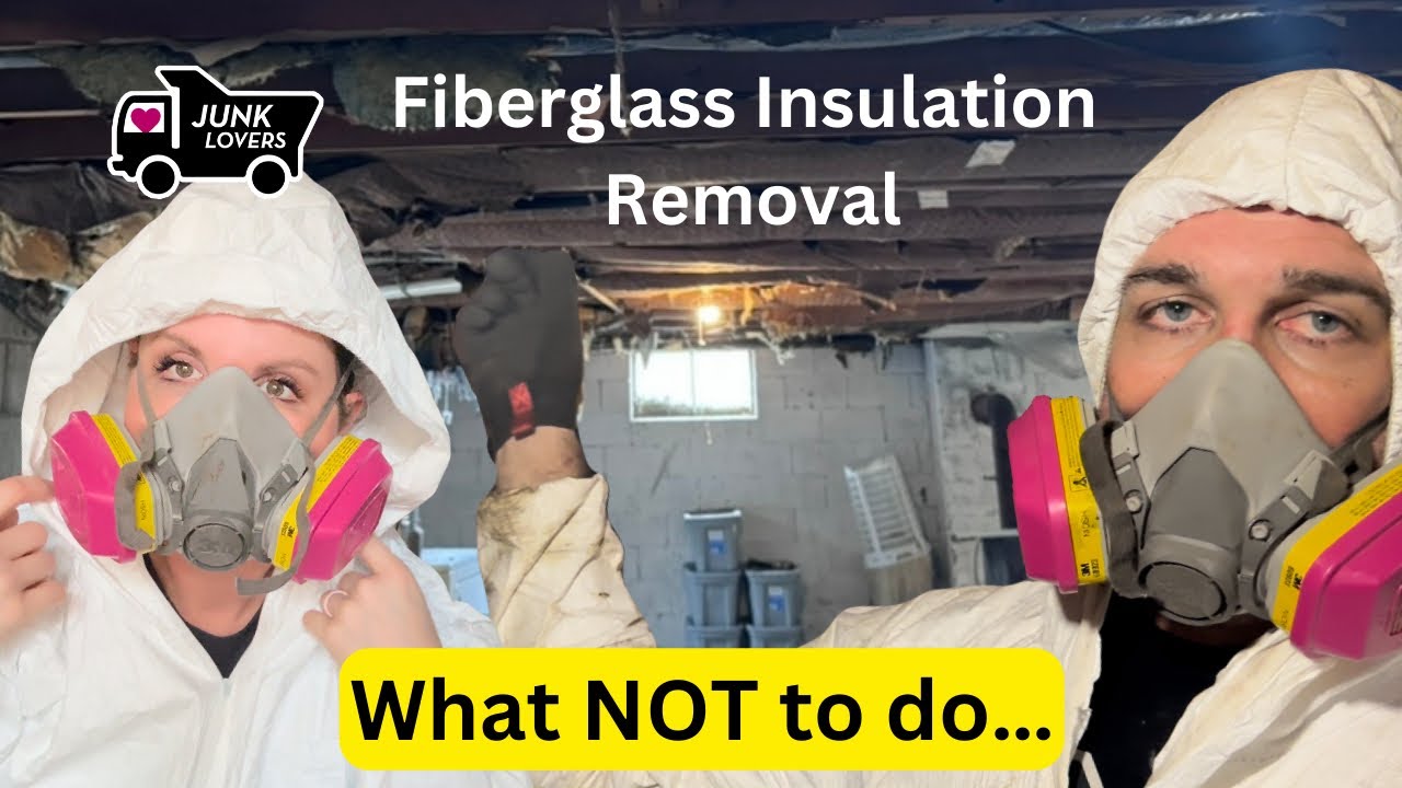 3 MISTAKES We Learned From Removing Fiberglass Insulation For the First Time | Junk Lovers