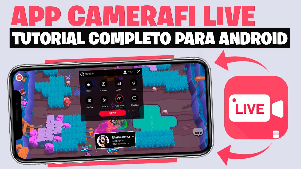 CâmeraFi Live - Como configurar e fazer Live | Android  (com caixa de alerta)