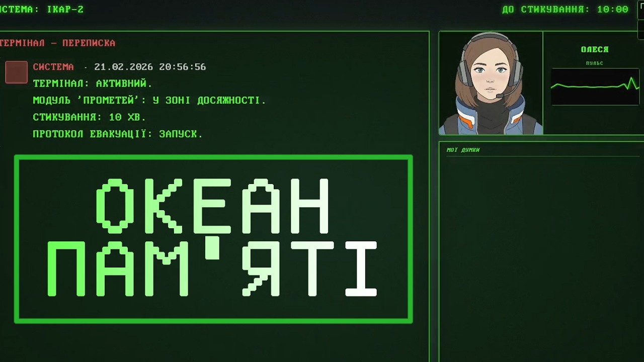 Океан Пам'яті Ukrainian Micro Visual Novel Jam 2 #visualnovelua