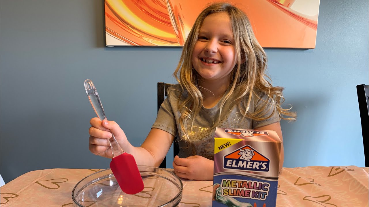 Elmer&rsquo;s Glue Metallic Slime Kit! Toy Review for kids! Slime Tutorial