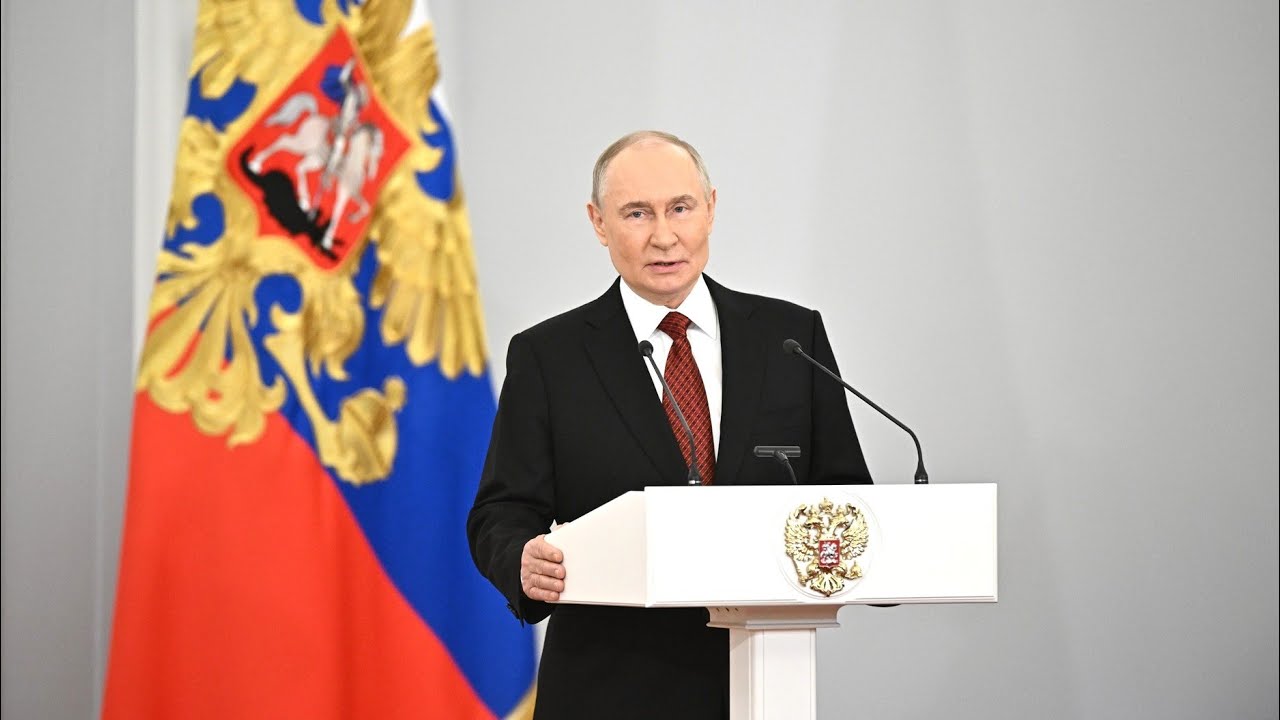 Medal Ceremony 12 June 2025 Russian Anthem with Vladimir Putin