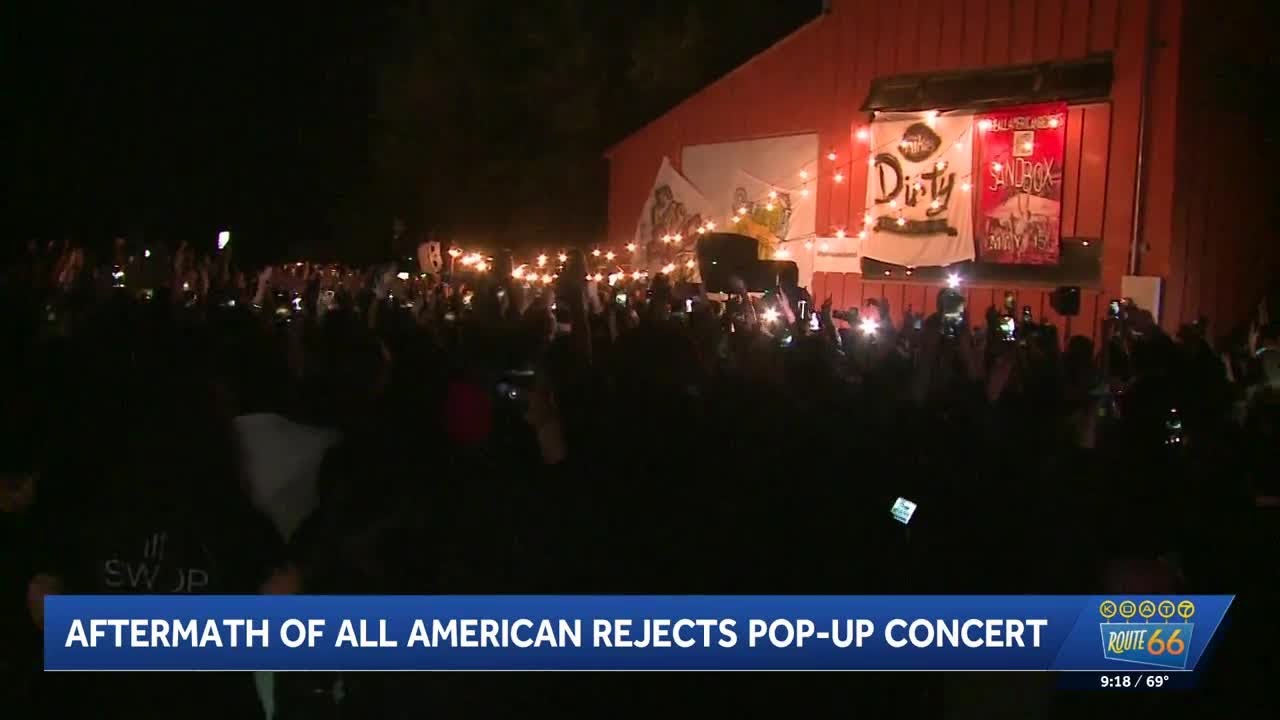 Aftermath of All American Rejects pop up concert in Albuquerque