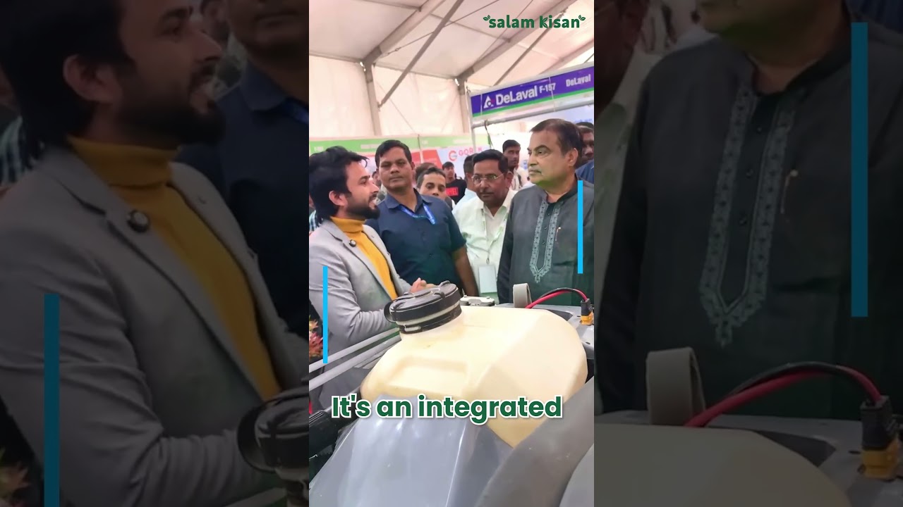 Nitin Gadkari's Encouragement 🙌✨ at Salam Kisan Stall &ndash; 🌾 Agro Vision Nagpur 2024