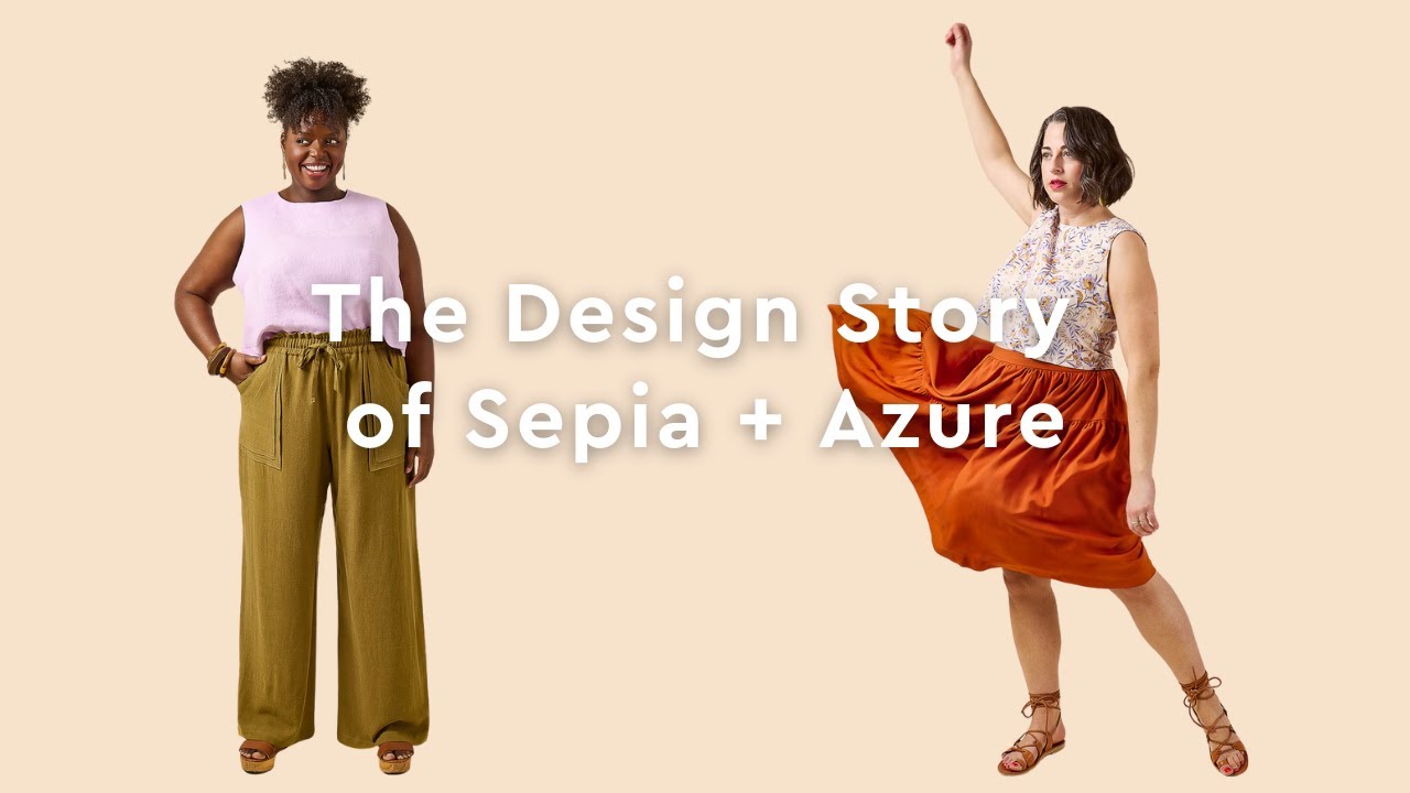 The Design Story for the Sepia Pants and the Azure Dress Set