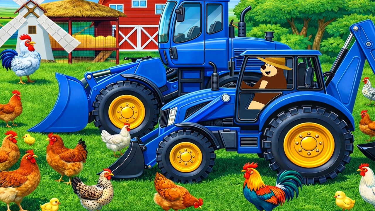 Bear Farm: Sugarcane Planting & Harvesting Process! 🌱🚜 | Realistic Farm Vehicles Animation