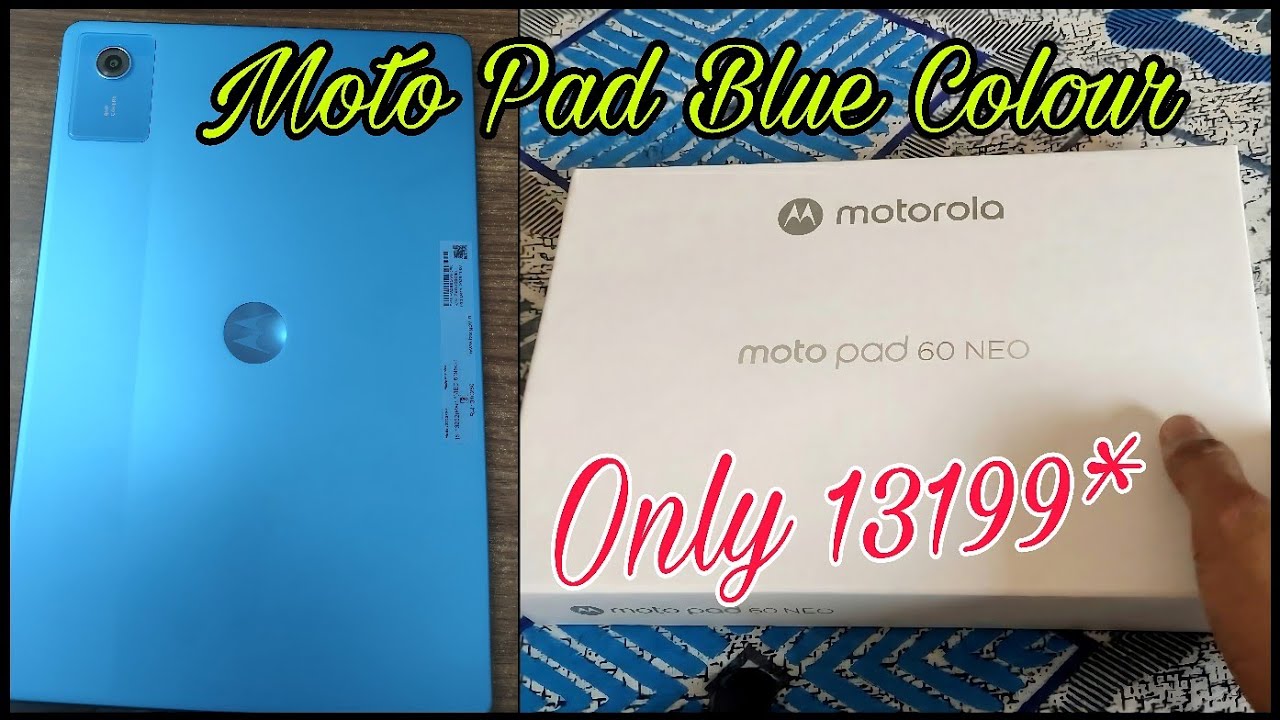 Moto Pad 60 Neo | Blue colour Unboxing | Rs 13199* Only🤯🤯