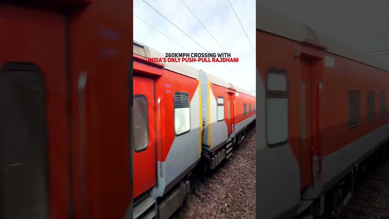 India's Only Push-Pull Rajdhani Express and 10th Fastest Train of India 🔥